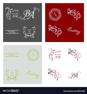 Decorative calligraphic elements floral dividers vector image