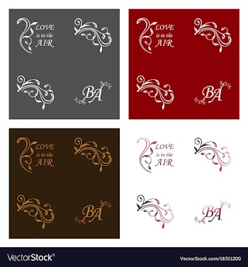 Decorative calligraphic elements floral dividers vector image