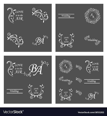 Decorative calligraphic elements floral dividers vector image