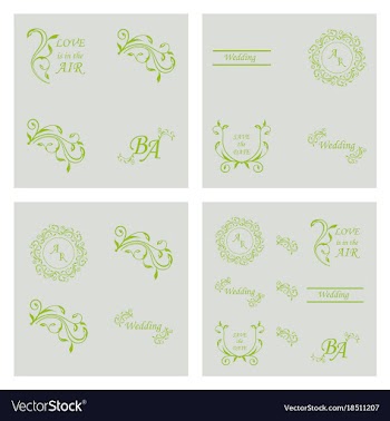 Decorative calligraphic elements floral dividers vector image