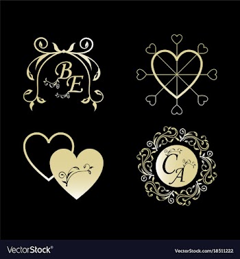 Decorative calligraphic elements floral dividers vector image