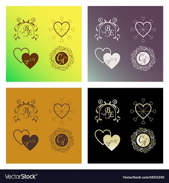 Decorative calligraphic elements floral dividers vector image