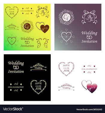 Decorative calligraphic elements floral dividers vector image