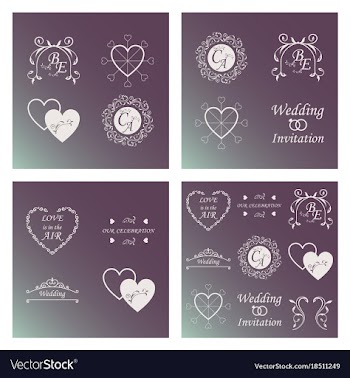 Decorative calligraphic elements floral dividers vector image