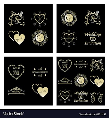 Decorative calligraphic elements floral dividers vector image