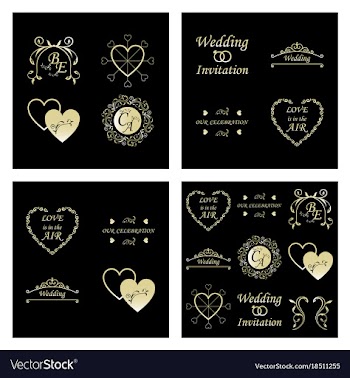 Decorative calligraphic elements floral dividers vector image