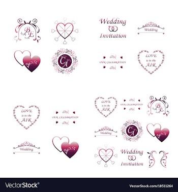 Decorative calligraphic elements floral dividers vector image