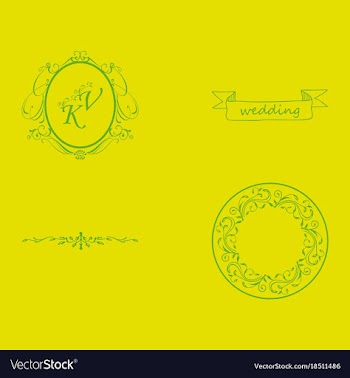 Decorative calligraphic elements floral dividers vector image