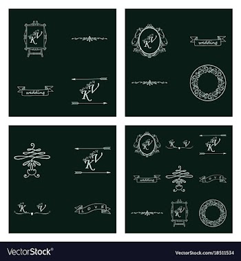 Decorative calligraphic elements floral dividers vector image