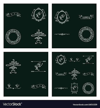 Decorative calligraphic elements floral dividers vector image
