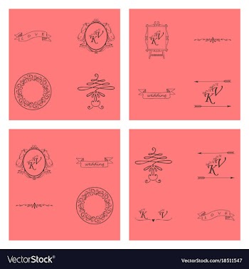 Decorative calligraphic elements floral dividers vector image