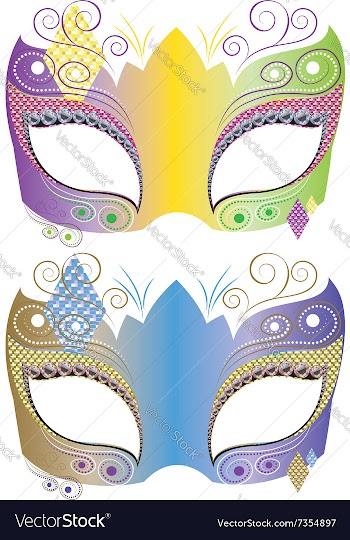 Decorative Carnival Mask4 vector image