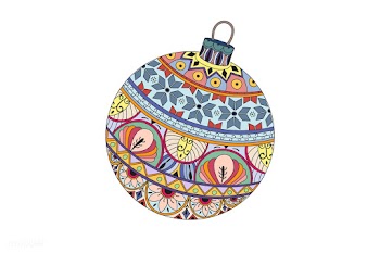 Decorative Christmas ball vector | Free stock vector - 296828