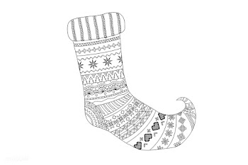 Decorative Christmas socks vector | Free stock vector - 291785