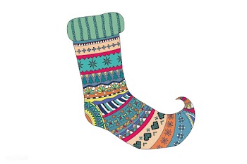 Decorative Christmas socks vector | Free stock vector - 296830