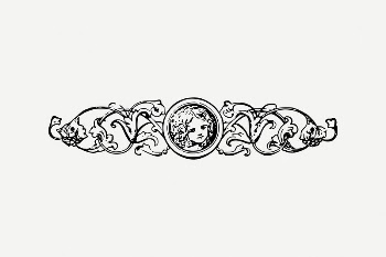 Decorative divider collage element, vintage | Free PSD Illustration - rawpixel