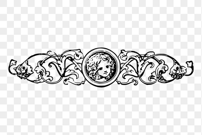 Decorative divider png sticker vintage | Free PNG - rawpixel