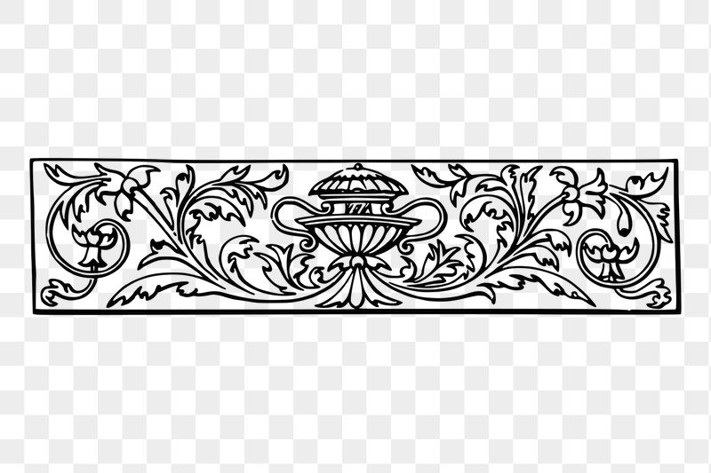 Decorative divider png sticker vintage | Free PNG - rawpixel