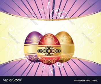 Decorative Easter Background vector image