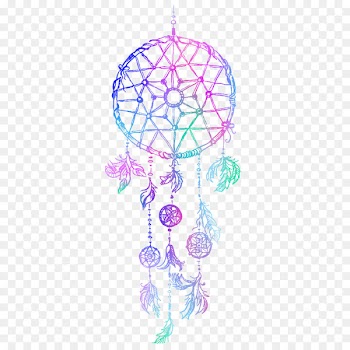 Decorative Fantasy Wolf and Women Dreamcatcher Sticker Bed Sheets - dreamcatcher 