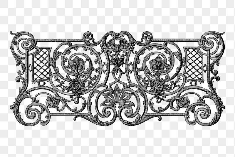 Decorative fence png sticker illustration, | Free PNG - rawpixel