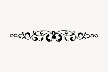 Decorative flourish illustration clipart vector. | Free Vector - rawpixel