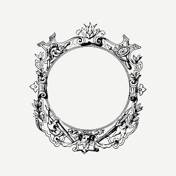 Decorative frame collage element, vintage | Free PSD Illustration - rawpixel