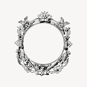 Decorative frame drawing, vintage illustration | Free Vector Illustration - rawpixel