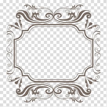 , decorative frame transparent background PNG clipart