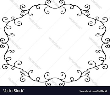 decorative frames and borders on white background
