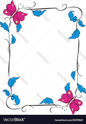 decorative frames and borders on white background