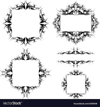 Decorative frames vector image