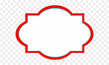 Decorative Label Clip Art At Clker - Red Decorative Frame Clipart