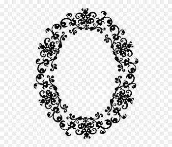 Decorative Lines Clip Art - Oval Border Png