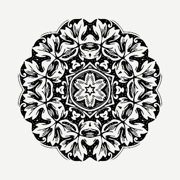 Decorative mandala decoration clipart illustration | Free PSD - rawpixel