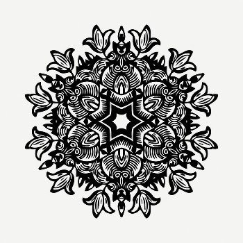 Decorative mandala decoration clipart illustration | Free PSD - rawpixel