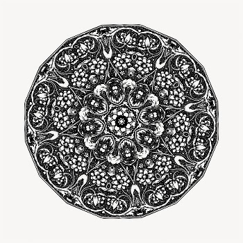 Decorative mandala decoration illustration clipart | Free Vector - rawpixel