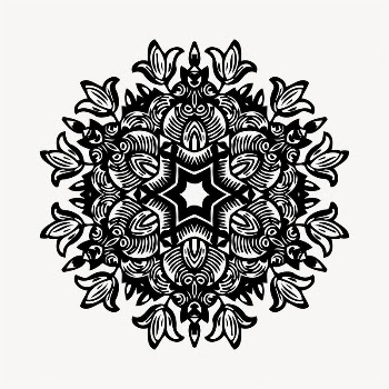 Decorative mandala decoration illustration clipart | Free Vector - rawpixel