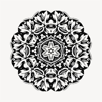 Decorative mandala decoration illustration clipart | Free Vector - rawpixel