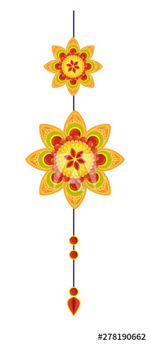 decorative mandala hanging ethnic boho style