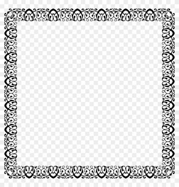 Decorative Ornamental Frame - Black And White Page Borders Printable