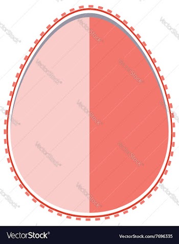 Decorative Paper Egg vector image