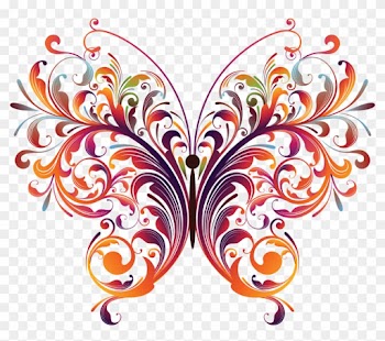 Decorative Pillow Case Butterfly Colorful Camouflage - Vector Graphic Flower And Butterfly