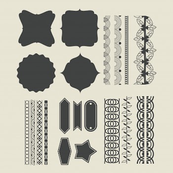 Decorative ribbon emblems cartoon Free Vector