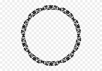 Decorative Round Border Frame Vector Clip Art - Round Border Vector Png