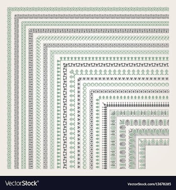  					Decorative seamless border vector image														