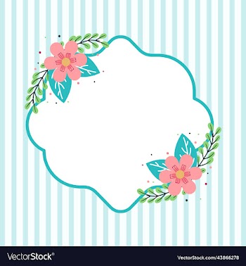 decorative simple floal bridal party invitations