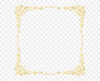 Decorative Transparent Border Png Image - Transparent Background Glitter Border