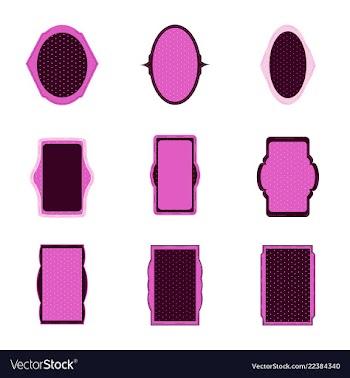 Decorative vintage frames and borders set vector image