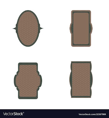 Decorative vintage frames and borders set vector image